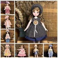 Polosp 1 Bộ Công Chúa Trang Điểm Bóng Khớp Búp Bê Tóc Dài Sống Động Như Thật Trẻ Em