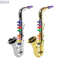 Polosp Đồ chơi Saxophone trẻ em Biểu diễn sân khấu bằng nhựa Quà tặng trẻ em