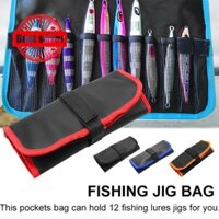 Polyester Mồi Câu Cá Túi Câu Cá Jig Túi Câu Cá Bọc Chống Nước Di Động Bộ Gear O2n6