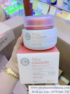Kem chống lão hoá Pomegranate And Collagen Volume Lifting Cream The Face Shop