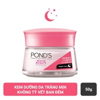 Pond's Kem Dưỡng Da Pond's White Beauty Super Night Cream Ban Đêm Dưỡng Ẩm Trắng Mịn 50g