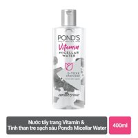 Pond's Nước Tẩy Trang Pond's Vitamin Micellar Water D-toxx Charcoal Than Hoạt Tính Sạch Sâu 400ml