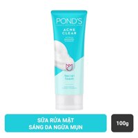 Pond's Sữa Rửa Mặt Pond's Acne Clear Sáng Da Ngừa Mụn 100g