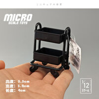 Pony Phiên Bản Nhật Bản Thu Nhỏ Tỉ Lệ 1 / 12 Mô Phỏng Xe Đẩy Màu Đen Kệ Viên nang Đồ Chơi Mô Hình Số Lượng Lớn Hàng Sẵn Có-Đếm khuyết