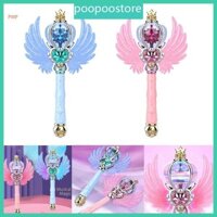Poop Bông Tuyết Quay Cây Đũa Phép Có Đèn LED Đóng Hộp Đồ Chơi Xoay Tăng Cường Giả Vờ Chơi Kỷ Niệm Với Cây Đũa Phép Ma Thuật