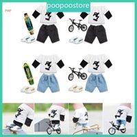 Poop Mini Ngón Tay Ván Trượt Đồ Chơi Dành Cho Người Lớn Để Bàn Ngón Tay Xe Đạp Có Quần Áo Giày Phụ Kiện Vui Nhộn Căng Thẳng Đồ Chơi Trẻ Em Đảng