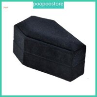 Poop Nhung Nhẫn Hộp Đựng Trang Sức Sang Trọng Hộp Đựng Hình Quan Tài Nhẫn Hộp Cho Lễ Cưới Halloween Trang Trí Tiệc
