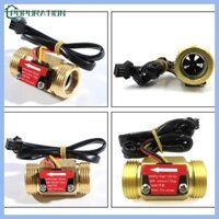 Pop Brass Hall Effect Cảm biến lưu lượng nước Flowmeter G3 4 Chủ đề nam Lắp đặt dễ dàng