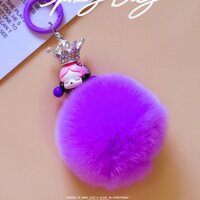 Pop Mart Thật Móc Khóa Tóc Hoạt Hình Độc Đáo Dễ Thương Nữ Điện Thoại Di Động Mặt Dây Chuyền Rex Thỏ Tóc Influencer Mặt Dây Chuyền