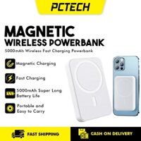 Popcorn 5000mAh Sạc nhanh từ tính không dây Powerbank Bộ pin nam châm mạnh Power Bank