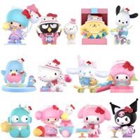 Popmart Bubble Mart Sanrio Family Hello Kitty 50th Anniversary Blind Box Handmade, Swinging Gift DUVR