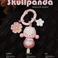 popmart popbean Mặt Dây chuyền cặp sách Móc Khóa labubu hoa anh đào mini chính hãng popmart tặng quà