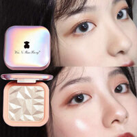 Popping Ginger Highlighter Palette Tích hợp làm sáng khuôn mặt Nói dối Silkworm Blush 3-in-1 Eye Shadow Powder Nose