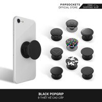PopSockets PopGrip đen | tay cầm điện thoại cao cấp | giá để điện thoại tốt nhất và tương tự như giá đỡ chuông điện thoại | chân đế điện thoại bàn và giá treo điện thoại xe hơi tương thích | giá để điện thoại giá giữ điện thoại và tay cầm điện thoại di đ