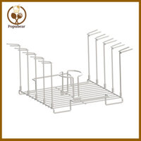 Popubear Bia Gà Phụ Kiện Bia Phương Pháp Gà Thép Không Gỉ Bia Gà Giá Đỡ Để Nướng 4 Trong 1 Có Giá Đỡ Cánh / Chân Xiên Hoàn Hảo Cho Ngoài Trời Bbq Đảng