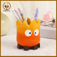 Popubear Bút Giá Đỡ Bút Nhỏ Anime Hoạt Hình Ngọn Lửa Bút Trang Điểm Hộp Bảo Quản Văn Phòng Phẩm Người Tổ Chức Trang Trí Máy Tính Để Bàn Dung Tích Lớn Thiết Kế Dễ Thương Cho Người Mua Đông Nam