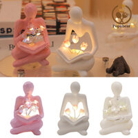Popubear-tulip Đèn Ngủ LED Đầu Giường Nhấp Nháy Mềm Phát Sáng Handmade DIY Hoa Đèn Bàn Trang Trí Phòng Ngủ