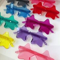 Popular#Girlfriends Pool Party Sisters Multi-Person Party Stars Heart Candy Color Sun Glasses Frameless Glasses6vv