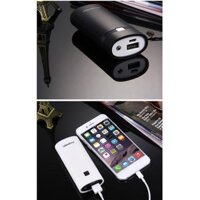 Portable Charger With LED Light, Power Bank DIY External Battery - white