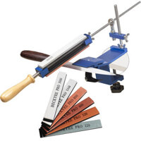 Portable Cutter Sharpener Sharpening System Tools Fix-angle Whetstone Grinder with Grind Stones