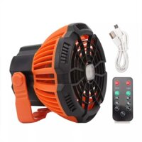 Portable Fan with LED Light - Remote Control Night Light & Cooling Fan