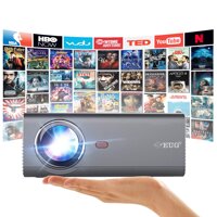 Portable Home Projector WiFi Bluetooth 3600 Lumen HD 720P LED 50,000Hours Support 1080P LED Wireless Movie Projector, Compatible with HDMI USB VGA ...