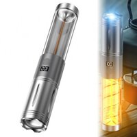Portable LED Flashlight with Adjustable Brightness for Camping and Emergency Use