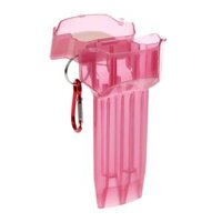 Portable  Transparent Box with Lock Buckle - Red