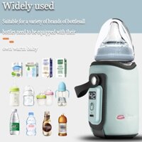 Portable USB Milk Bottle Warmer for Travelling Portable Bottle Warmer, Travel Bottle Warmer for Breastmilk, Bottle Warmer with LCD Display