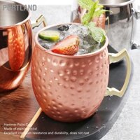 Portland Matxcơva Con La Cốc Inox Búa Điểm Dễ Dàng Vệ Sinh Pha Cà Phê Espresso Cho Cocktail Nước Đồ Uống Lạnh