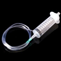 Possbay 200-550ml Ống tiêm nạp cho thú cưng, Máy bơm dầu thùng kim có thể tái sử dụng có tỷ lệ hút dầu, Máy hút chân không ống tiêm súng lục