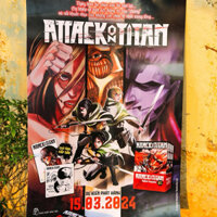 POSTER ATTACK ON TITAN -POSTER PHÁT HÀNH ATTACK ON TITAN ( ĐÃ CÓ ỐNG ĐỰNG ĐI KÈM )