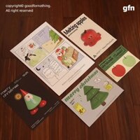 Poster dán tường Noel Giáng Sinh postcard ảnh decor trang trí bàn học phòng ngủ room quán cafe hàn quốc