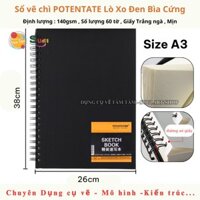 Potentate-021302-Sổ A3-Sổ vẽ chì, sketchbook vẽ chì, sketch, Drawing book -Kích thước 380x260mm