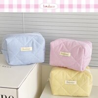 Pouch Chần Bông Vuông PURDORED Túi Đựng Mỹ Phẩm Make Up Hộp Bút Viết Đồ Dùng Cá Nhân - hoalaco.studio