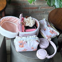 pouch - túi makeup/hộp bút hoạ tiết xinh xắn🧸🎀🫐