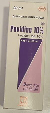 POVIDINE 10% 90ML (SÁT KHUẨN) Lốc 10 chai