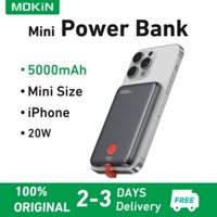 Power bank Original 5000mAh Lithium polymer Slim Portable Dây sạc Lighting máy sạc nối từ chùm
