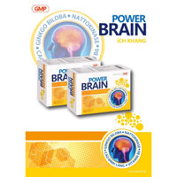 Power Brain Ích Khang ( Ginkgo Biloba ) - Viên uống giúp tăng cường tuần hoàn não, Bổ sung vitamin & dưỡng chất cho não
