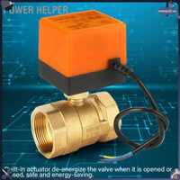 Power Helper AC 220V 2 chiều 3 dây Đồng thau có động cơ Van bi điện DN40 G1-1/2"