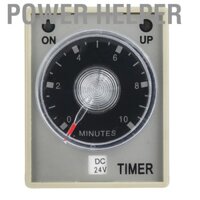 Power Helper AH3-3 Hẹn giờ Rơle Thời gian 8 chân Thời gian trễ 10 phút Loại điện tử cho các bộ phận điều khiển có thể lập trình (12V)