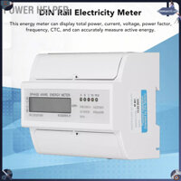 Power Helper Đồng Hồ Đo Năng Lượng Điện 3 Pha 4 Dây Màn Hình LCD Bút Thử DIN Đường Sắt Hiện Tại Áp 3X220V/380V cmman12.vn