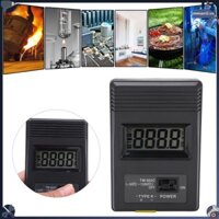 Power Helper Nhiệt kế cảm biến kỹ thuật số màn hình LCD công nghiệp Tm‑902c với cặp nhiệt điện bề mặt thân cong ‑50‑500oC
