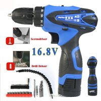 Powerful 16.8V 1500mAh Cordless Drill Set & Screwdriver 18+1 Torque Setting with Quick Release Drill Chuck, Rechargeable Lithium-Ion Battery, Varia...