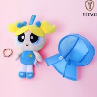 Powerpuff Girls Túi đựng đồ chơi sang trọng treo đồ trang trí vòng chìa khóa ô tô độc đáo