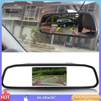 Pp 1 Bộ Camera lùi chống nước cho ô tô Gương chiếu hậu ô tô Màn hình đỗ xe Video Chịu nhiệt