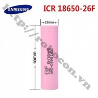 PPKP261 Pin Samsung ICR18650 26F 2600mAh Dòng Xả 10A Chính Hãng
