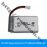 PPKP331 Pin LIPO Dung Lượng Cao 3.7V 1800mAh 903048 25C