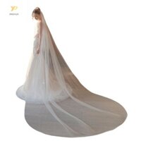 Ppy Cô Dâu Veil Cô Dâu Nhà Thờ Dài Khăn Trùm Đầu Đầu Bao Bachelorette Đảng Hen Cô Dâu Veil Hen Đảng Mantilla