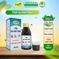 PQA Hạ Khô Thảo 125ML siro cho người bị viêm mũi dị ứng, viêm xoang